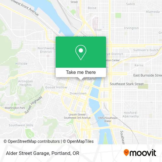 Alder Street Garage map