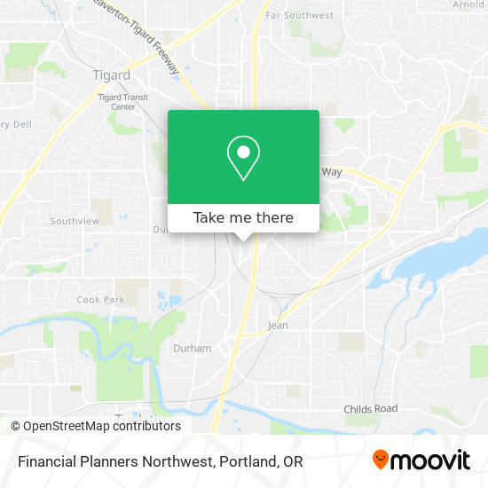 Financial Planners Northwest map