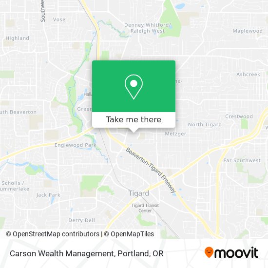Mapa de Carson Wealth Management