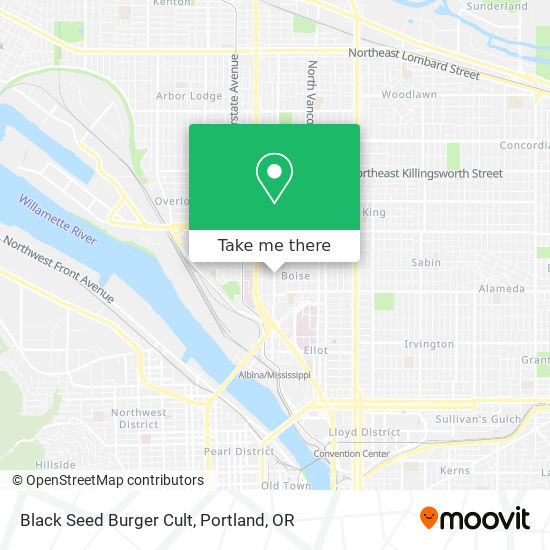 Black Seed Burger Cult map