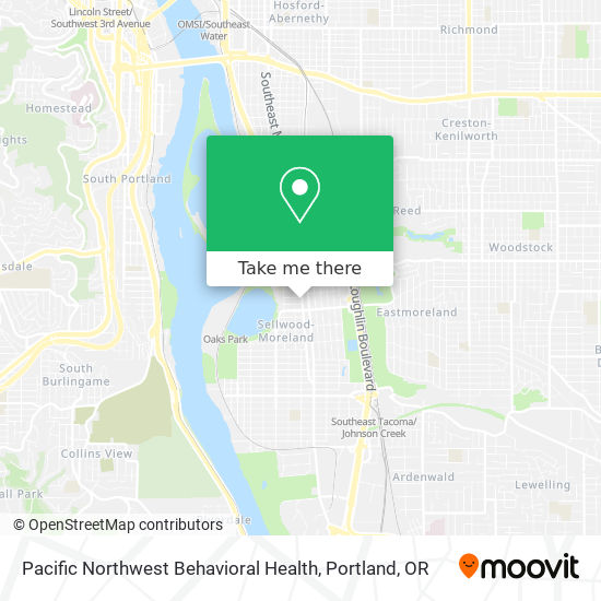 Pacific Northwest Behavioral Health map