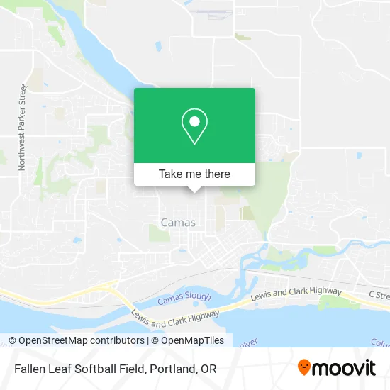 Fallen Leaf Softball Field map