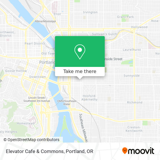 Mapa de Elevator Cafe & Commons