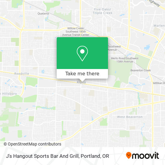 J's Hangout Sports Bar And Grill map