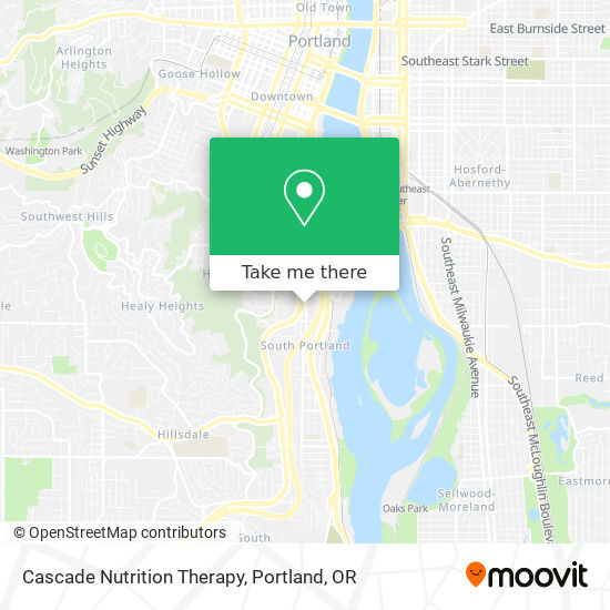 Cascade Nutrition Therapy map