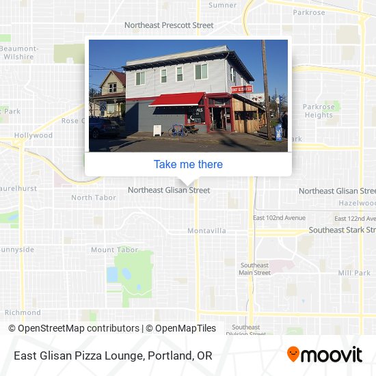 Mapa de East Glisan Pizza Lounge