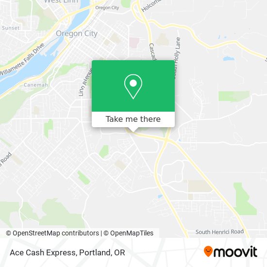 Ace Cash Express map