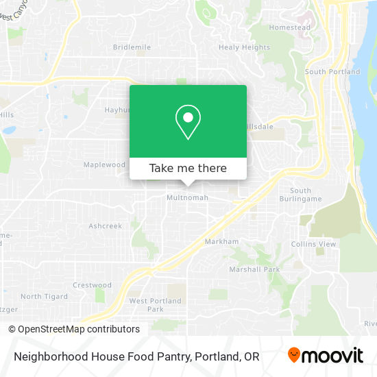 Neighborhood House Food Pantry map