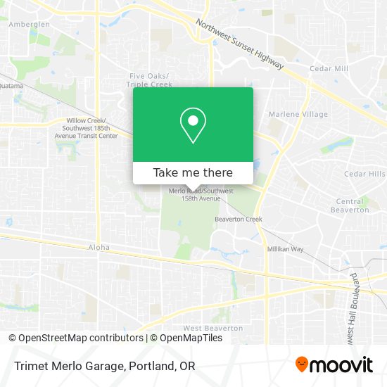 Mapa de Trimet Merlo Garage