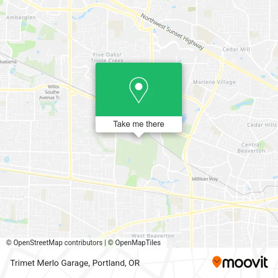 Mapa de Trimet Merlo Garage