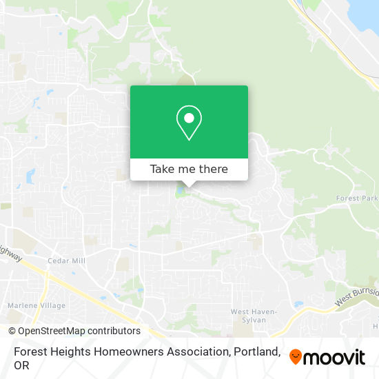 Mapa de Forest Heights Homeowners Association