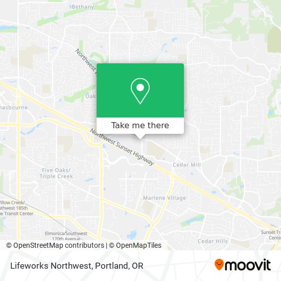 Mapa de Lifeworks Northwest