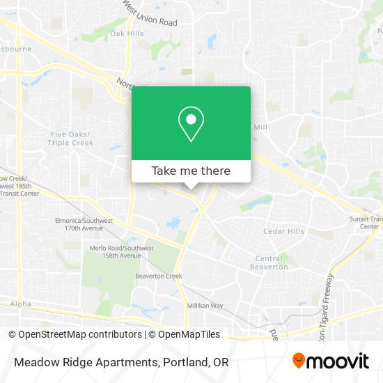 Mapa de Meadow Ridge Apartments