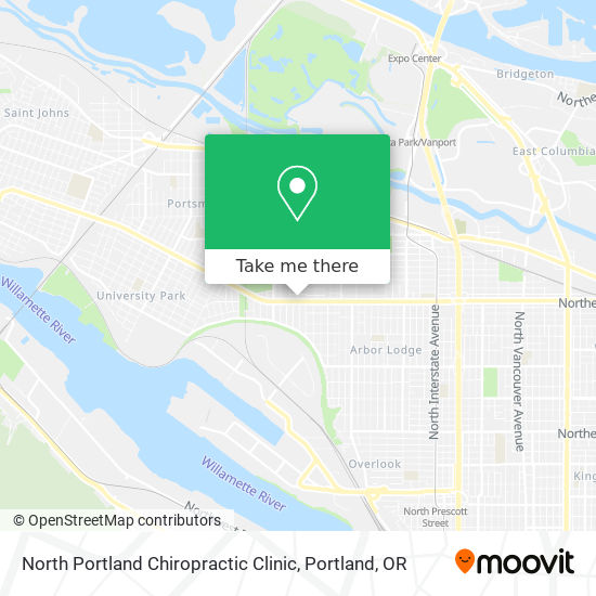 North Portland Chiropractic Clinic map