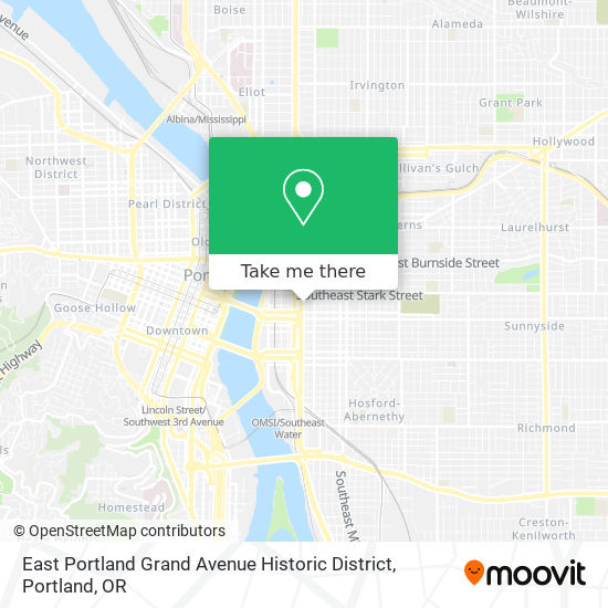 Mapa de East Portland Grand Avenue Historic District