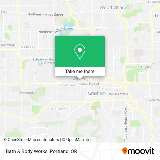 Bath & Body Works map