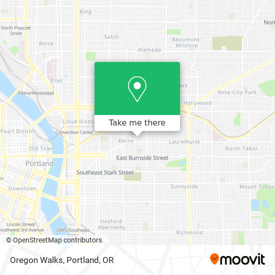 Oregon Walks map