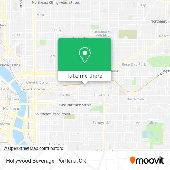 Mapa de Hollywood Beverage