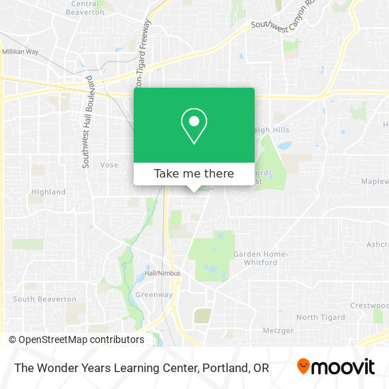 The Wonder Years Learning Center map