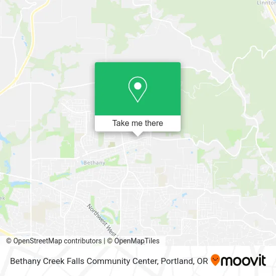 Mapa de Bethany Creek Falls Community Center