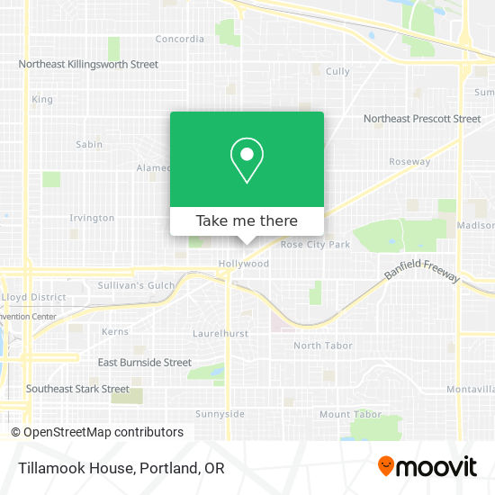 Tillamook House map