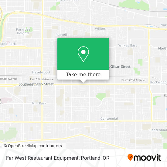 Far West Restaurant Equipment map