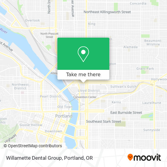 Willamette Dental Group map