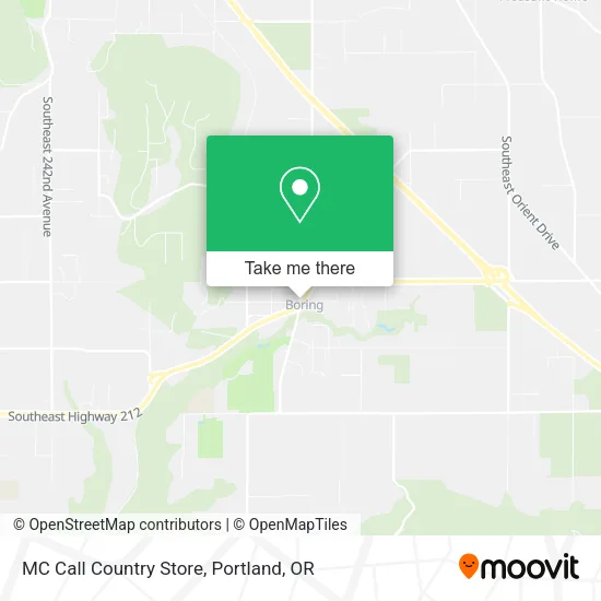 MC Call Country Store map