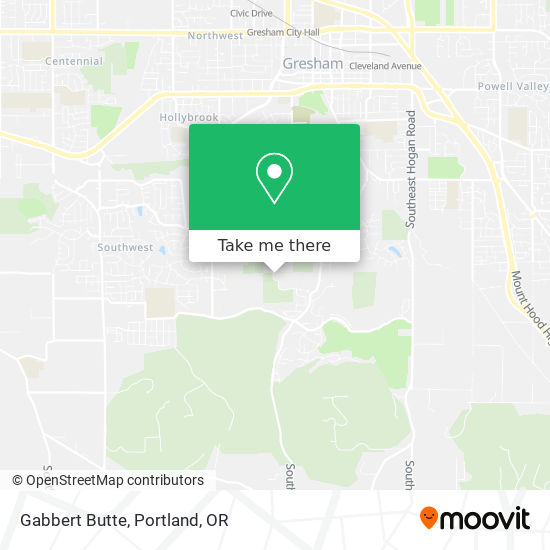 Mapa de Gabbert Butte