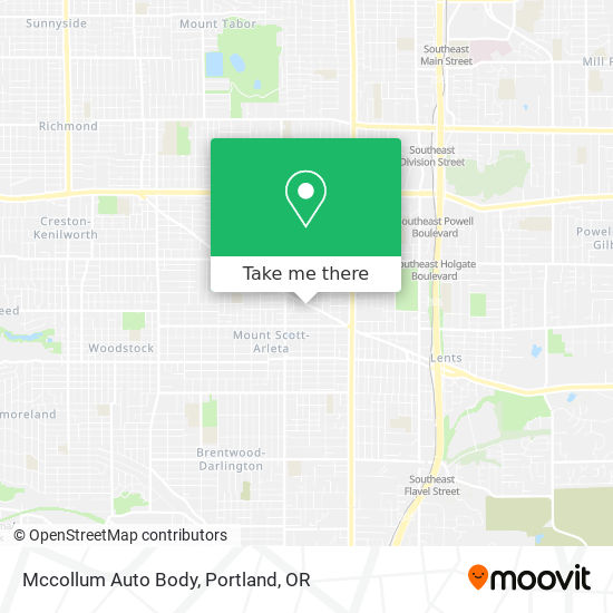 Mapa de Mccollum Auto Body