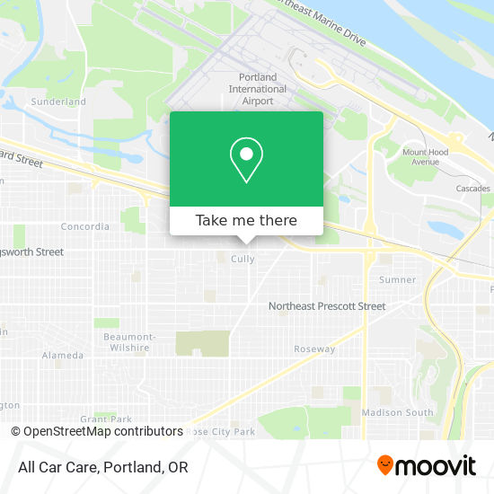 All Car Care map