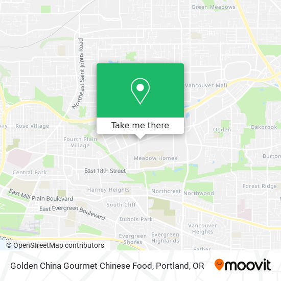 Golden China Gourmet Chinese Food map