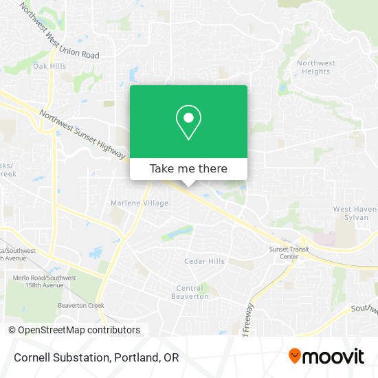 Mapa de Cornell Substation