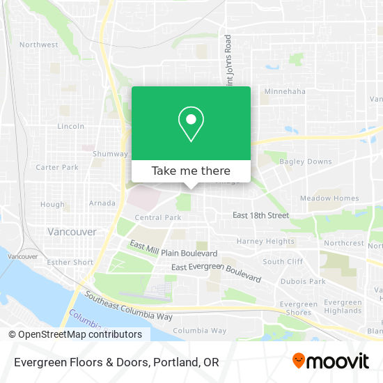 Evergreen Floors & Doors map