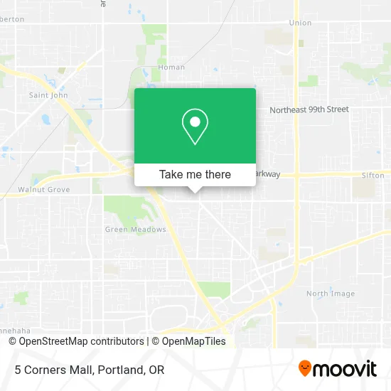 5 Corners Mall map