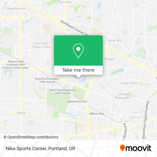 Nike Sports Center map