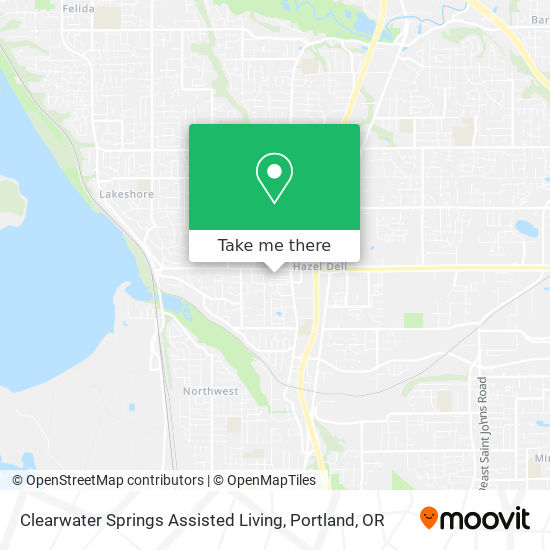 Clearwater Springs Assisted Living map