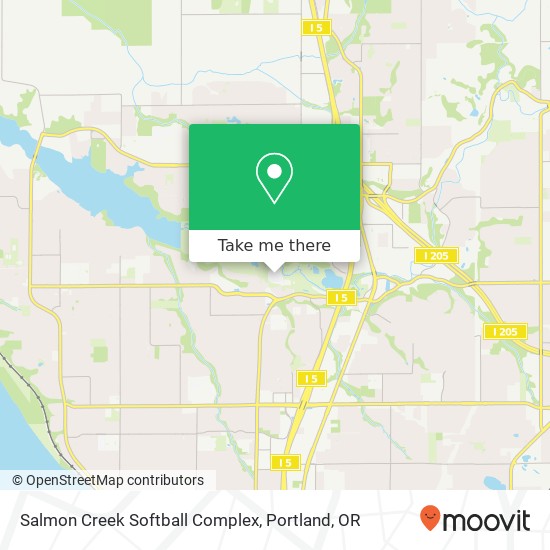 Salmon Creek Softball Complex map