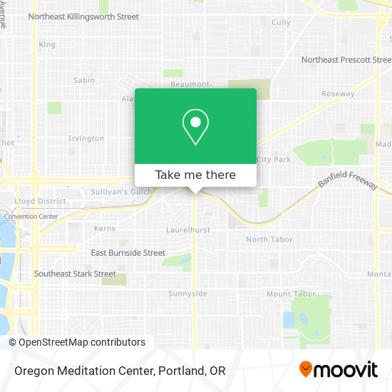 Oregon Meditation Center map