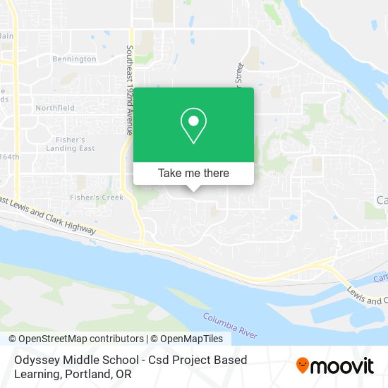 Mapa de Odyssey Middle School - Csd Project Based Learning