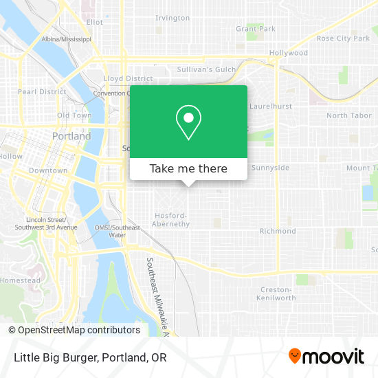 Mapa de Little Big Burger