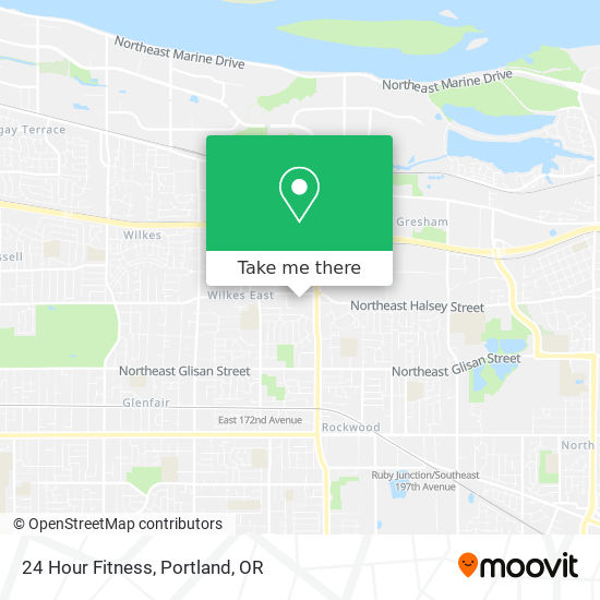 24 Hour Fitness map