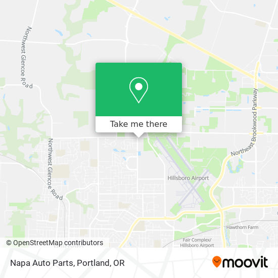 Mapa de Napa Auto Parts