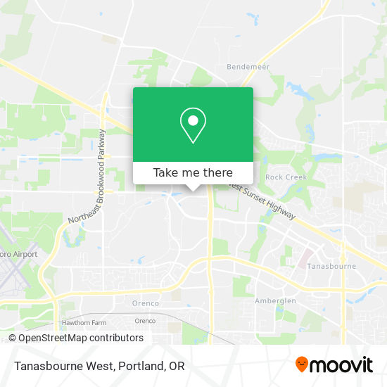Mapa de Tanasbourne West