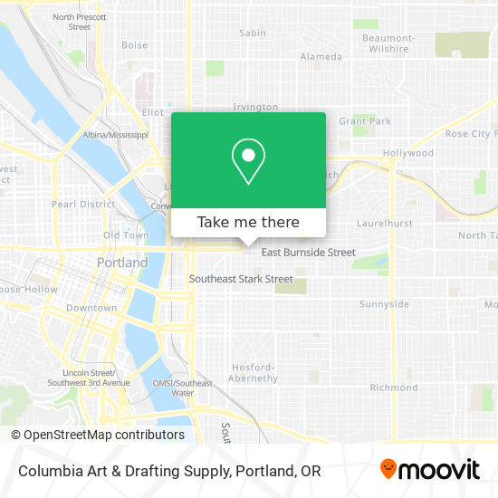 Columbia Art & Drafting Supply map
