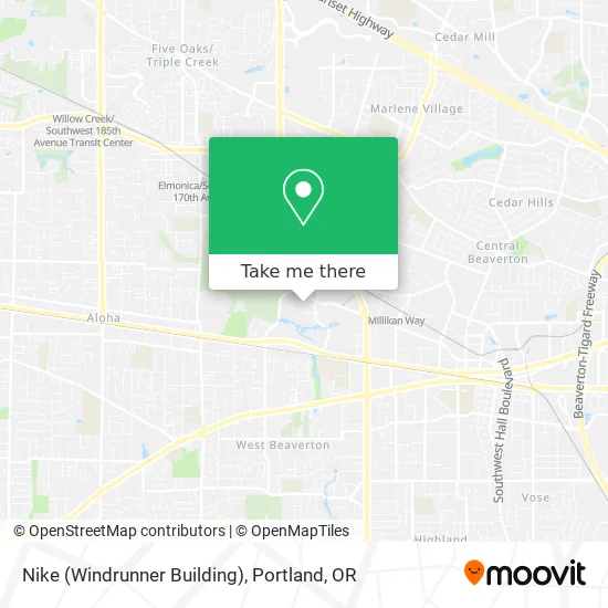 Mapa de Nike (Windrunner Building)