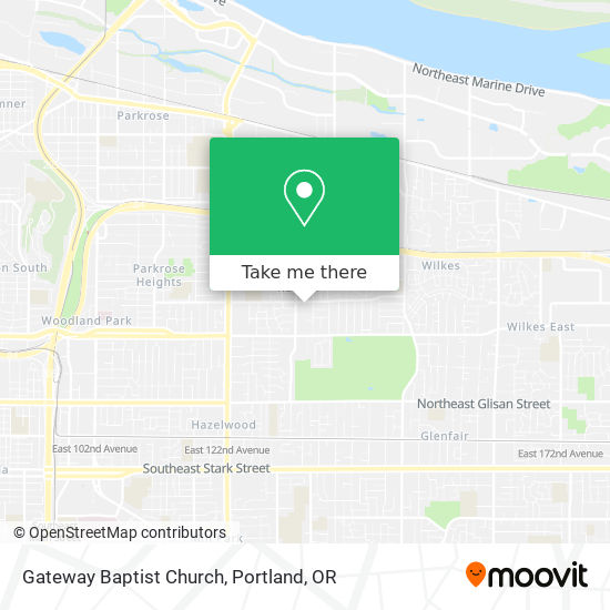 Gateway Baptist Church map