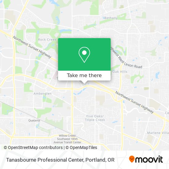 Tanasbourne Professional Center map