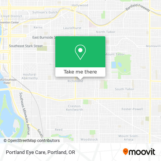 Mapa de Portland Eye Care