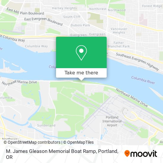 M. James Gleason Memorial Boat Ramp map